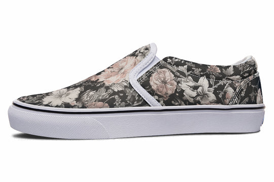 Vintage Peonies Slipons