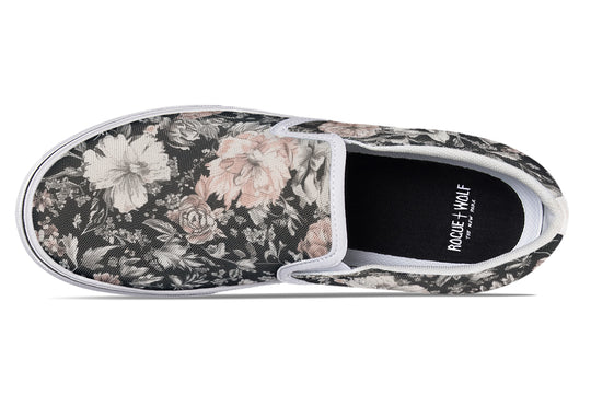 Vintage Peonies Slipons
