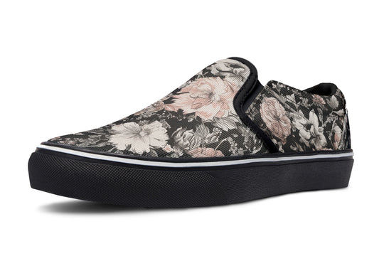 Vintage Peonies Slipons
