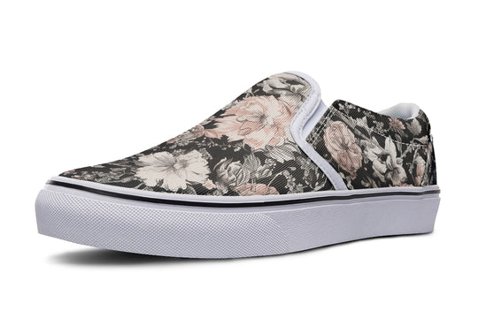 Vintage Peonies Slipons