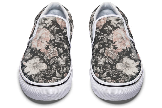 Vintage Peonies Slipons