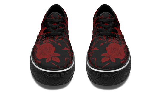 Blood Rose Romance Street Sneakers