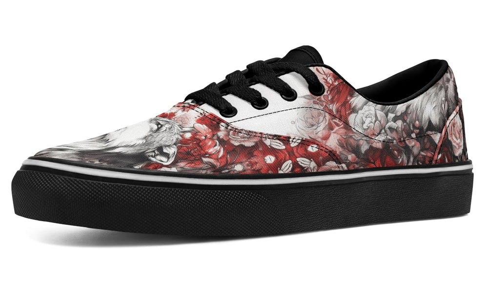 Crimson Wolf Street Sneakers