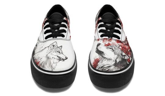 Crimson Wolf Street Sneakers