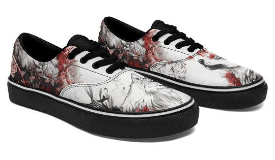 Crimson Wolf Street Sneakers