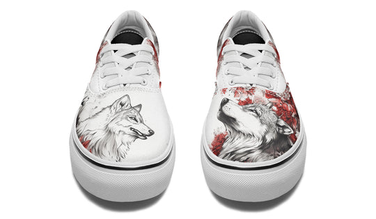 Crimson Wolf Street Sneakers