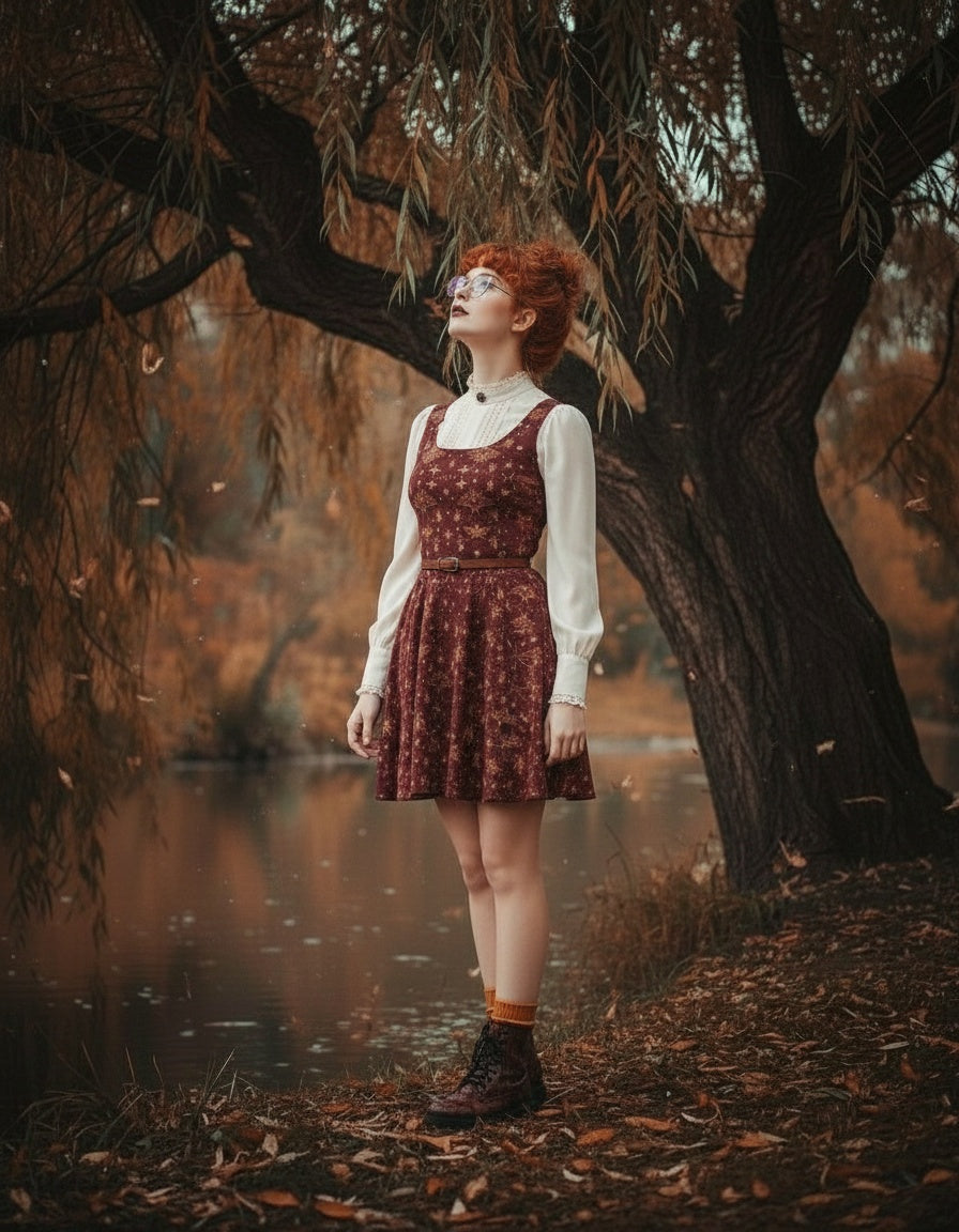 Umbral Wings Skater Dress
