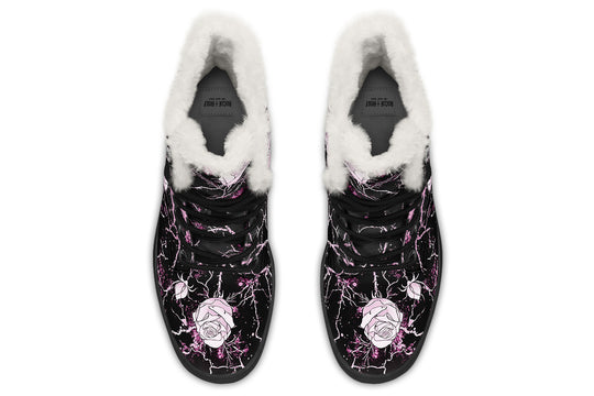Amethyst Kintsugi Rose Winter Boots