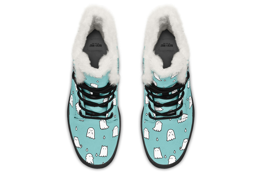 Aqua Ghost Party Winter Boots