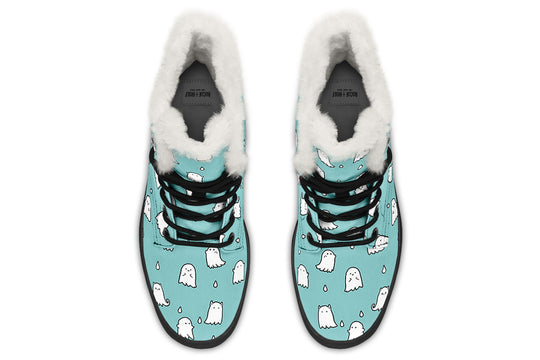 Aqua Ghost Party Winter Boots