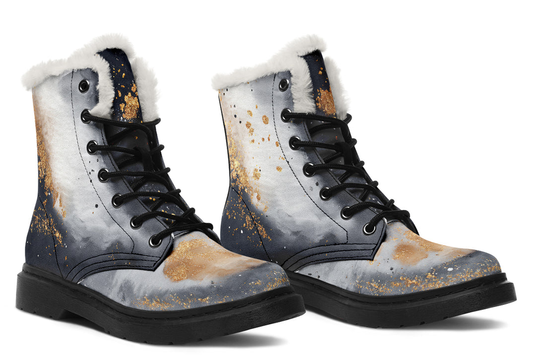 Ash And Gold Winter Boots