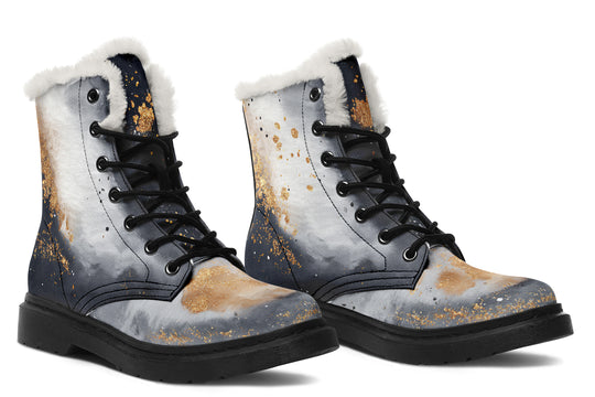 Ash And Gold Winter Boots