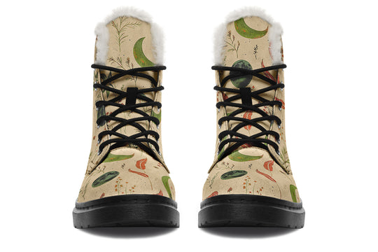 Beige Moonlit Botanica Winter Boots