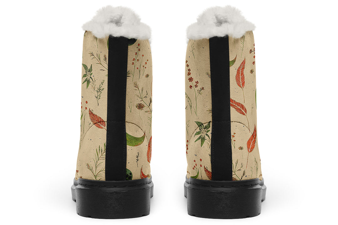 Beige Moonlit Botanica Winter Boots