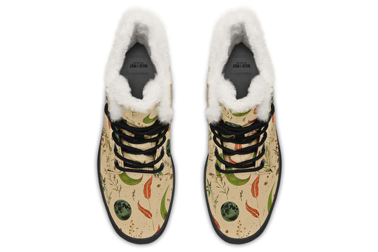 Beige Moonlit Botanica Winter Boots