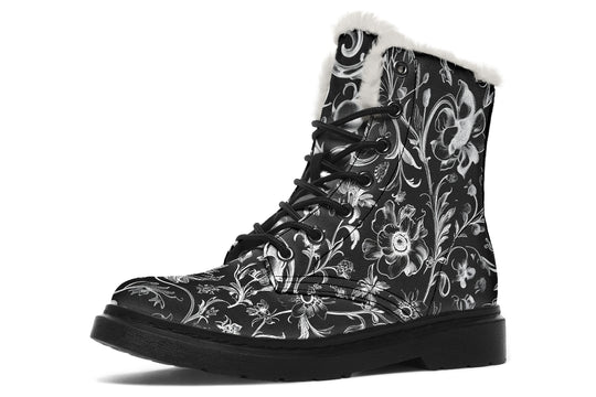 Black Baroque Winter Boots