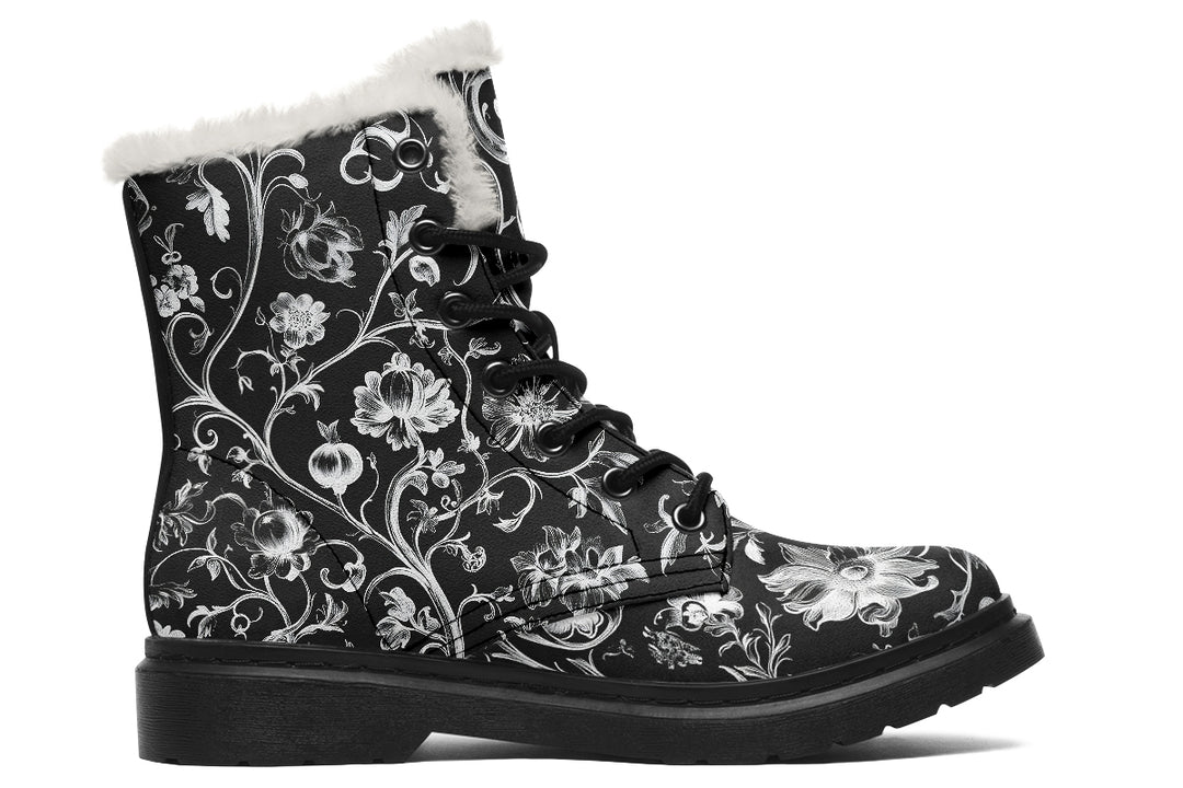 Black Baroque Winter Boots