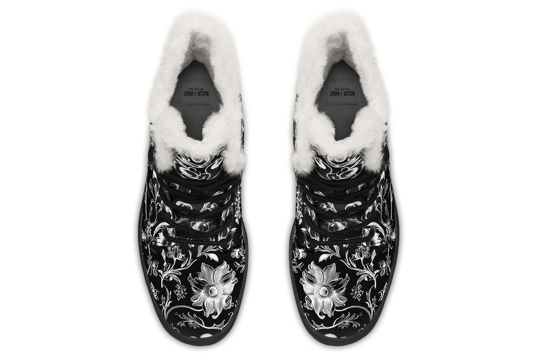 Black Baroque Winter Boots