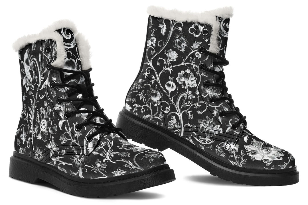 Black Baroque Winter Boots