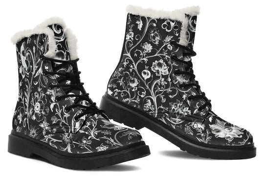 Black Baroque Winter Boots