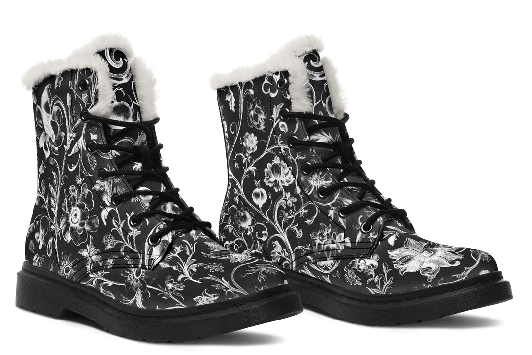 Black Baroque Winter Boots