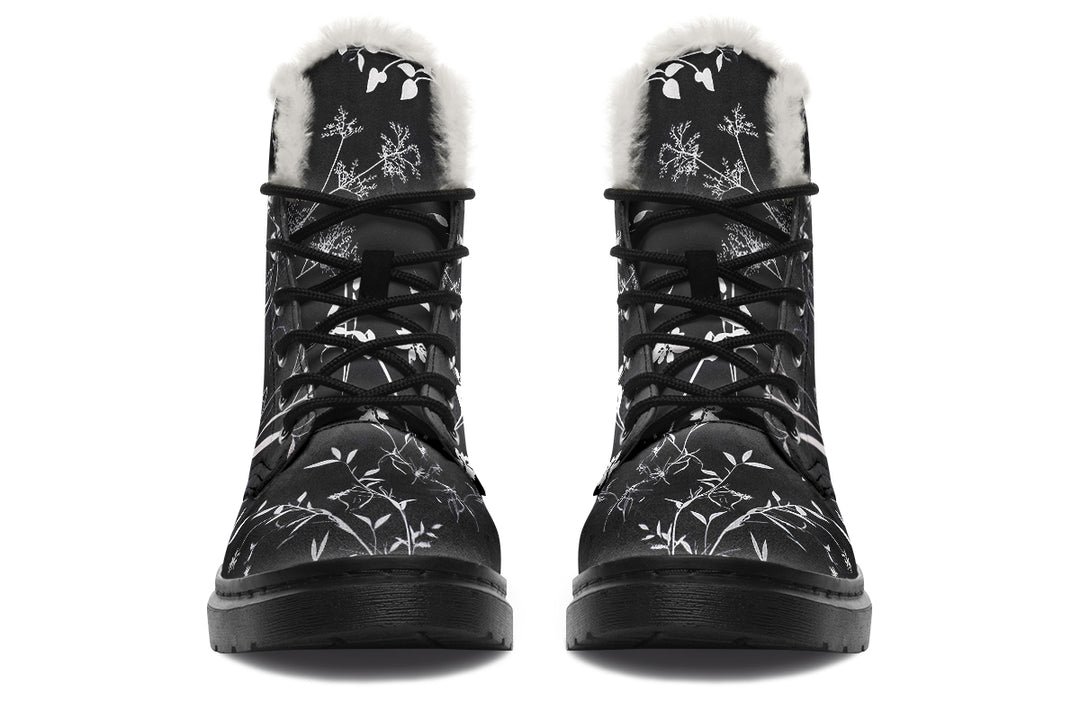 Black Delicate Winter Boots