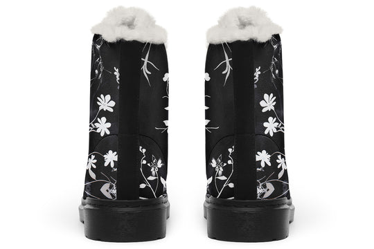 Black Delicate Winter Boots