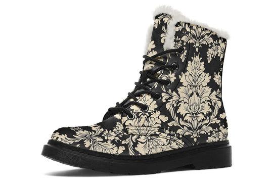 Black Faded Regal Winter Boots