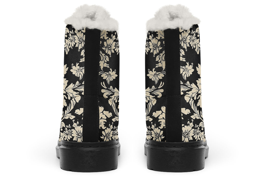 Black Faded Regal Winter Boots