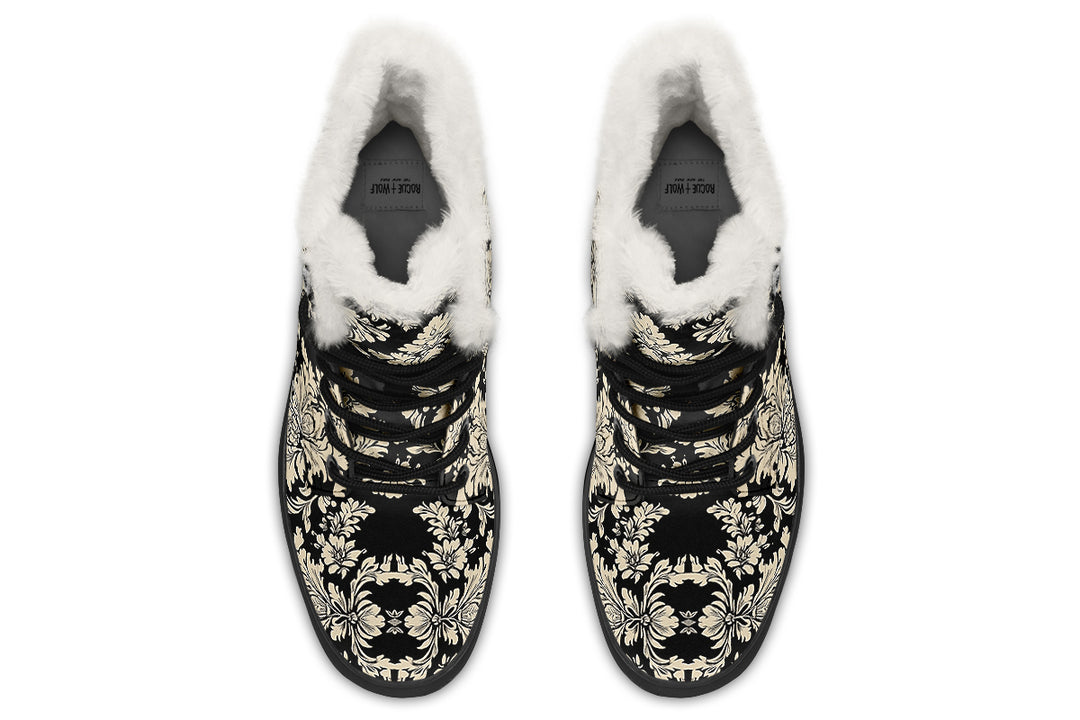 Black Faded Regal Winter Boots