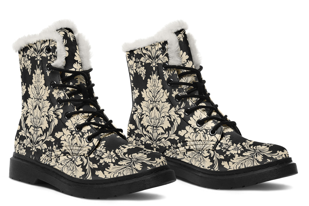 Black Faded Regal Winter Boots