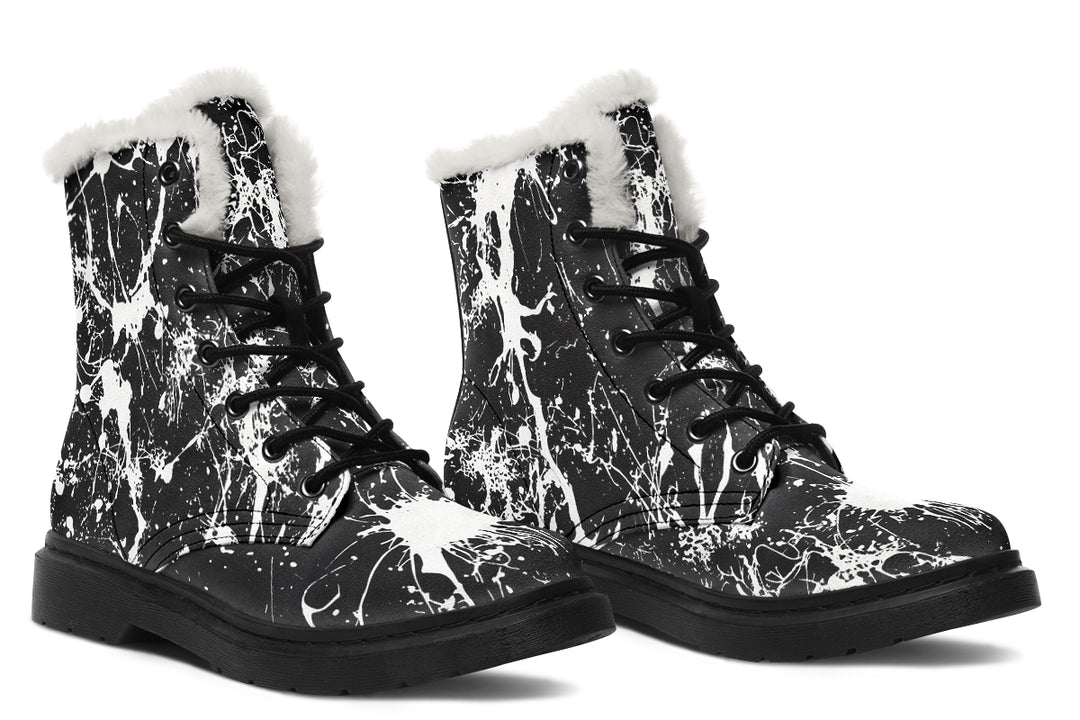 Black Inkstorm Winter Boots