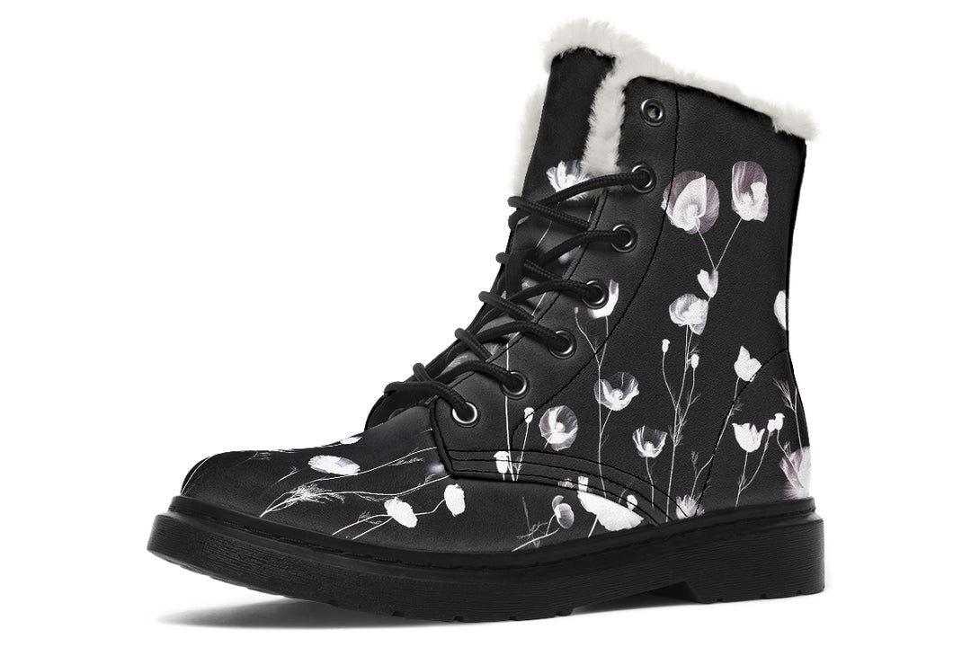 Black Poppy Winter Boots