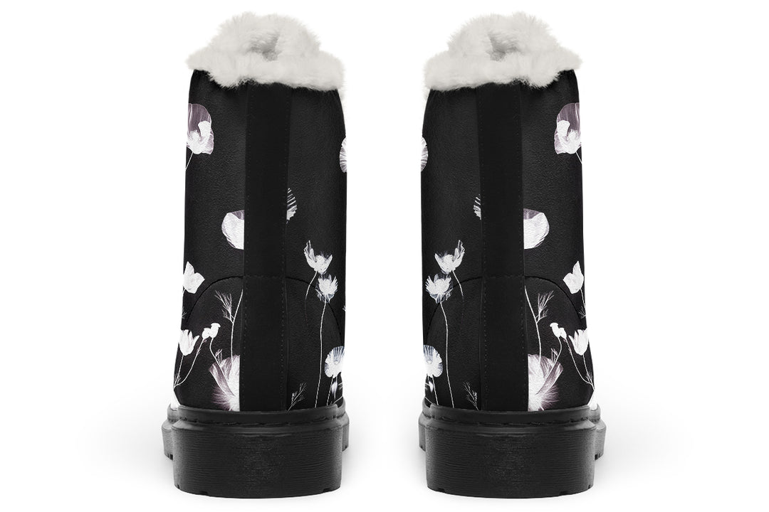 Black Poppy Winter Boots