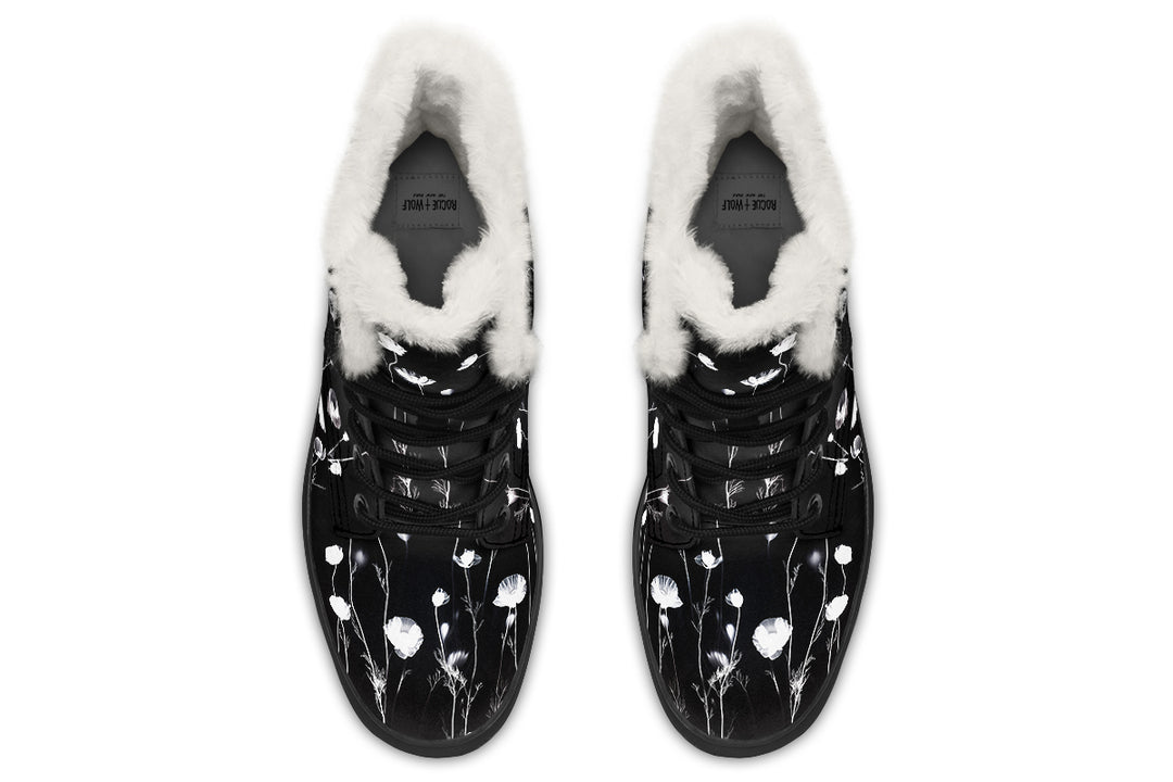 Black Poppy Winter Boots