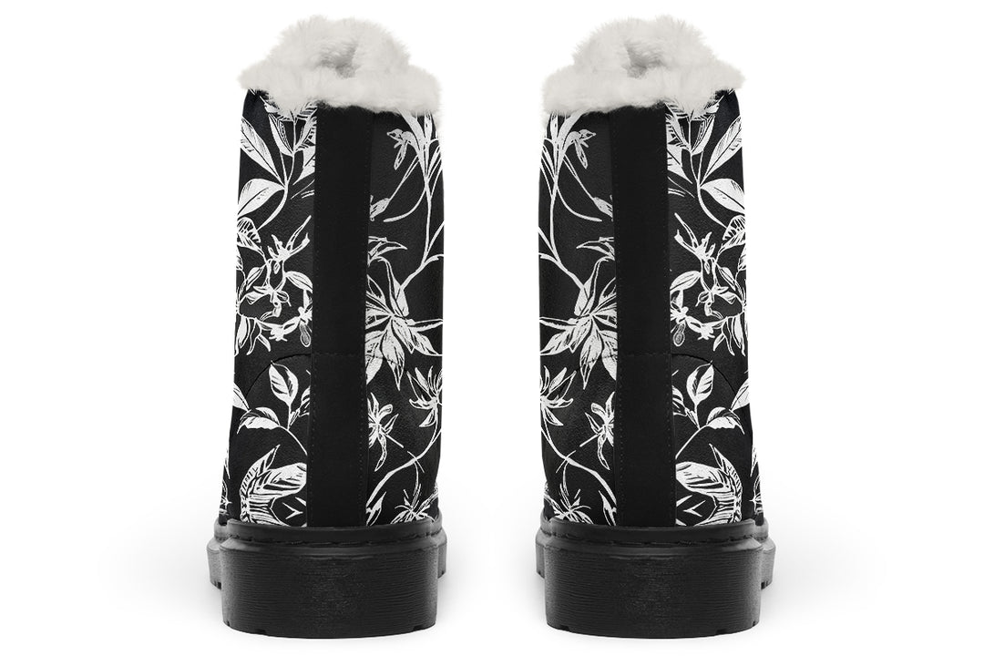 Black Tangle Winter Boots