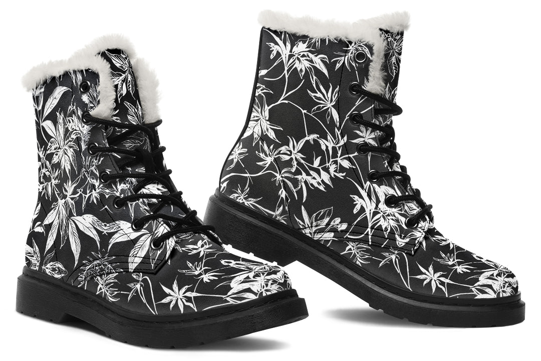 Black Tangle Winter Boots