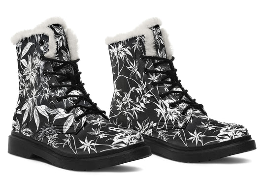 Black Tangle Winter Boots