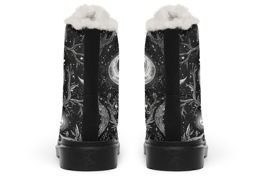 Black Waning Tree Winter Boots