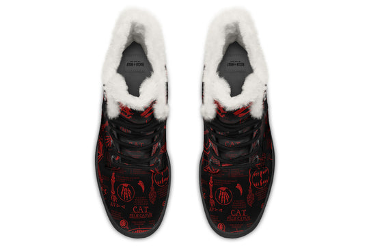 Blood Cat Study Winter Boots