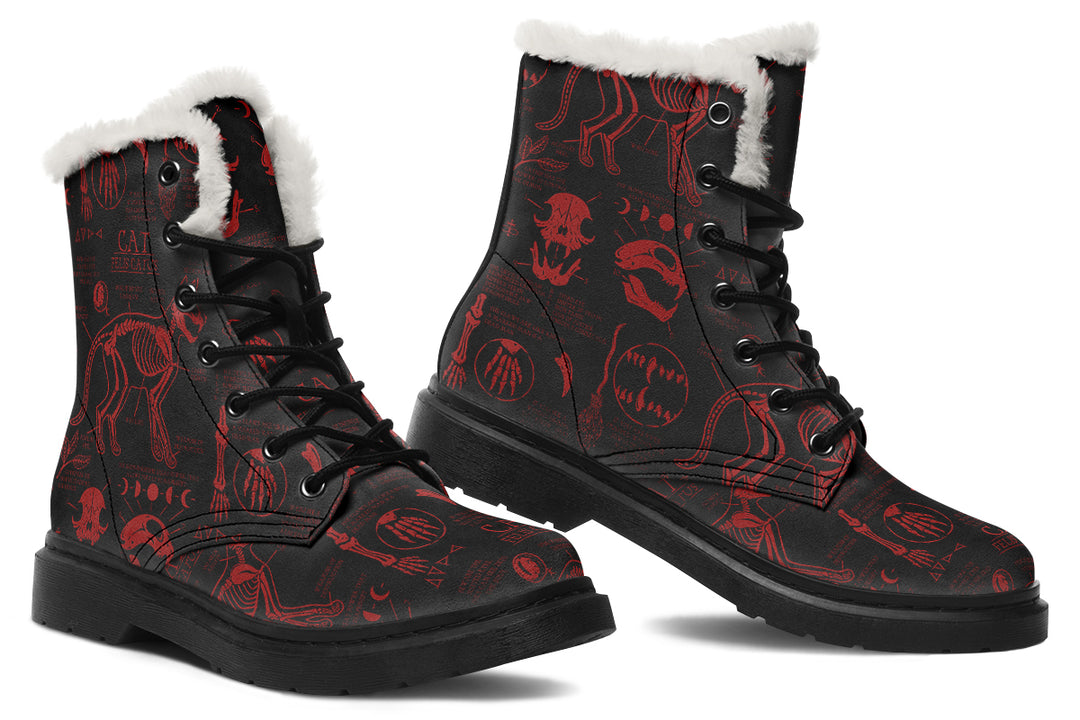 Blood Cat Study Winter Boots