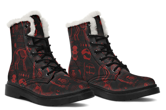 Blood Cat Study Winter Boots