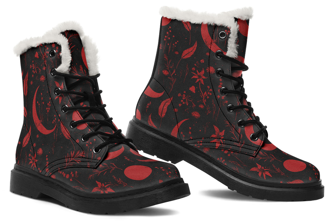 Blood Moonlit Botanica Winter Boots