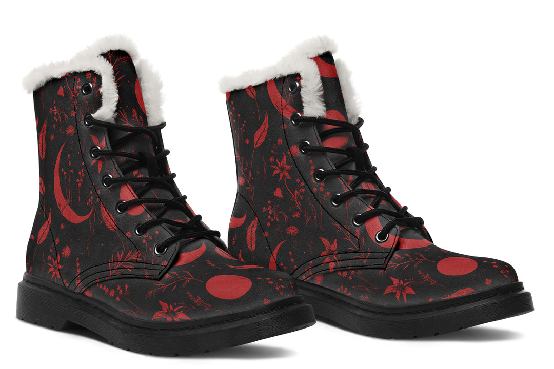 Blood Moonlit Botanica Winter Boots