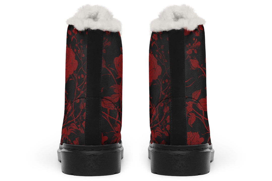 Blood Rose Romance Winter Boots