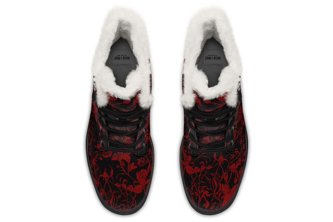 Blood Rose Romance Winter Boots