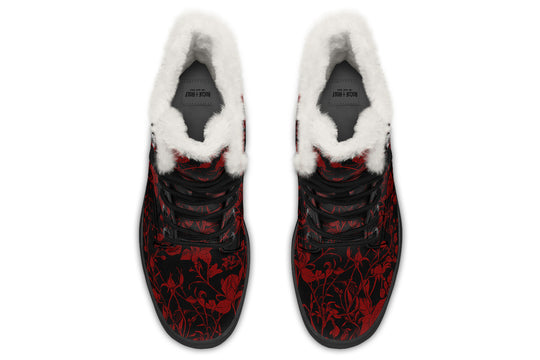 Blood Rose Romance Winter Boots