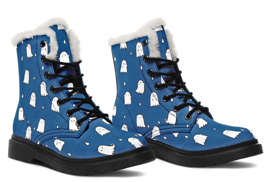 Blue Ghost Party Winter Boots