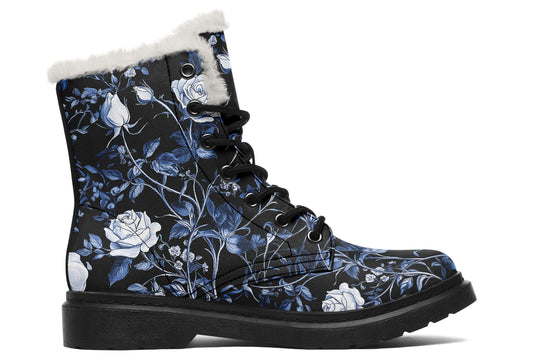 Blue Rose Romance Winter Boots