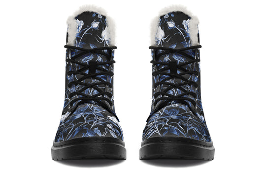 Blue Rose Romance Winter Boots
